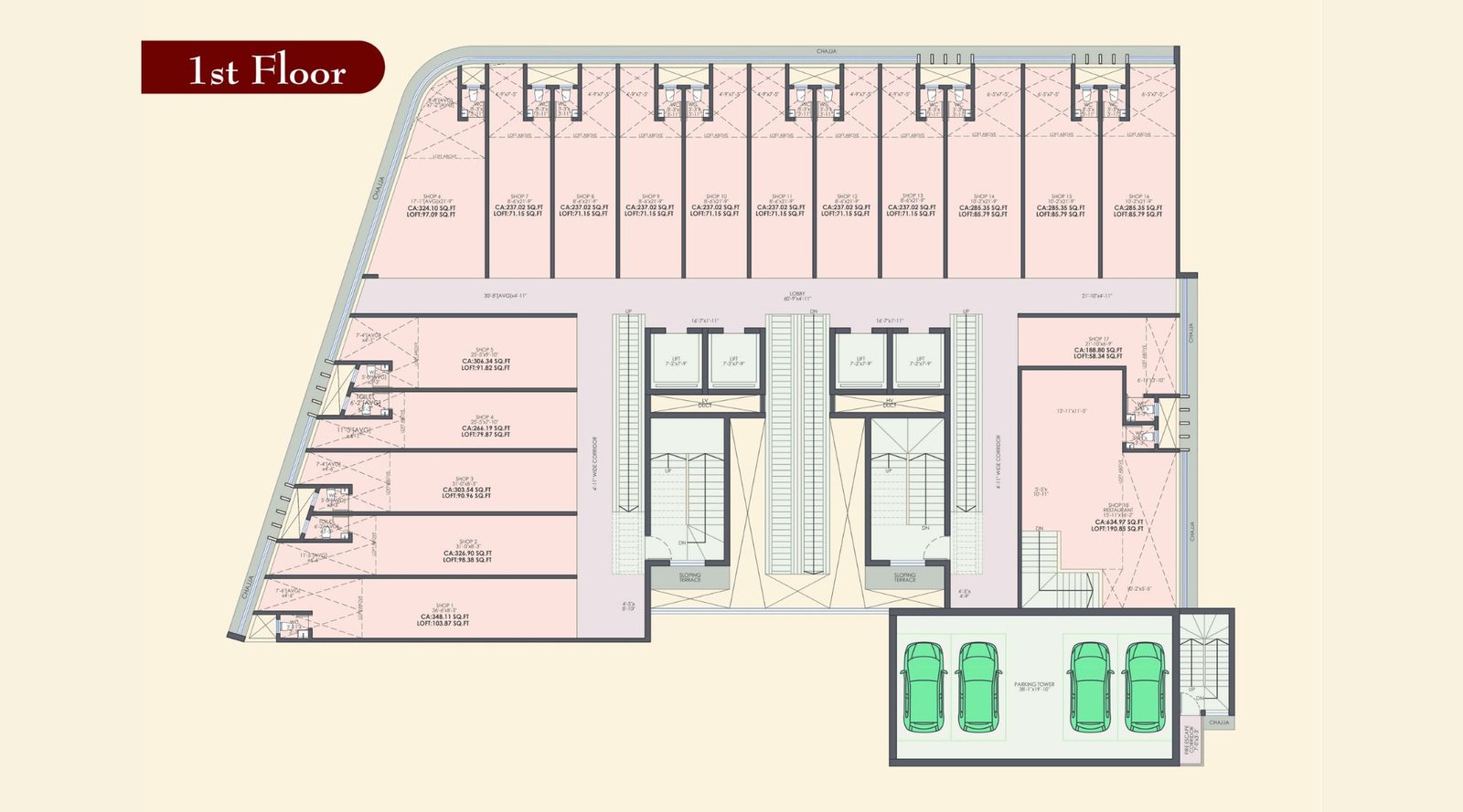 Avira-Jewellery-Hub-Typical-Floor-Plan-1st-Floor